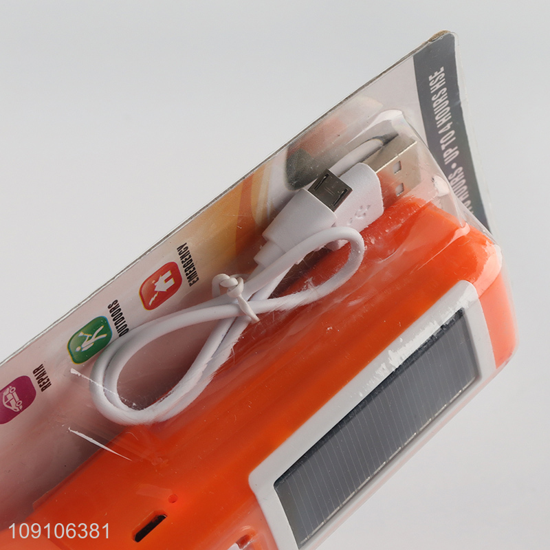 Good Quality Solar Rechargeable Led Torch Light Outdoor Led Flashlight