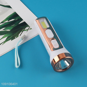 Factory Supply USB Rechargeable Led Torch Light Outdoor Flashlight