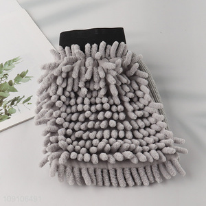 China Imports 2-In-1 Microfiber Chenille Car Washing Mitt Car Towel