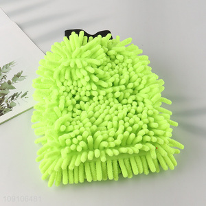 Good Quality Lint Free Double Sided Chenille Microfiber Car Wash Mitt