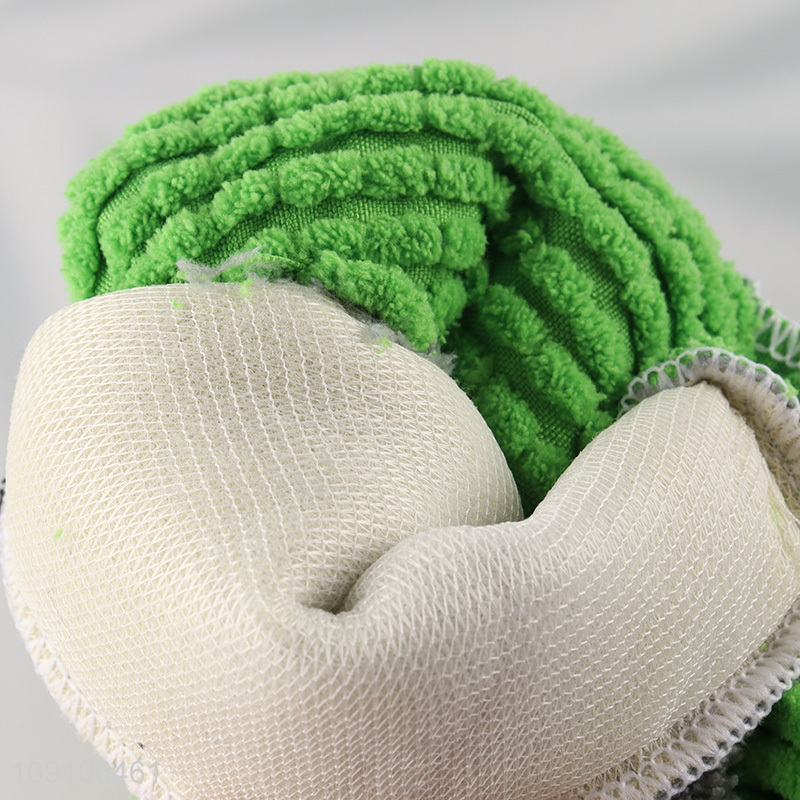 Hot Selling Car Wash Mitt Single Sided Chenille Microfiber Car Wash Mitt