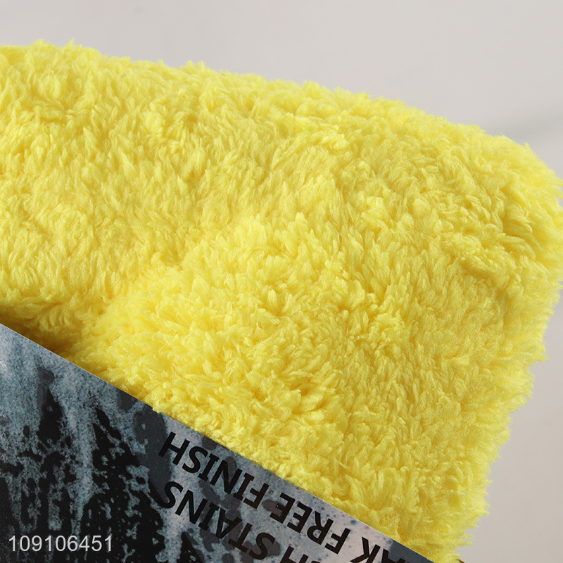 High Quality Car Wash Mitt Double Sided Coral Fleece Car Wash Mitt