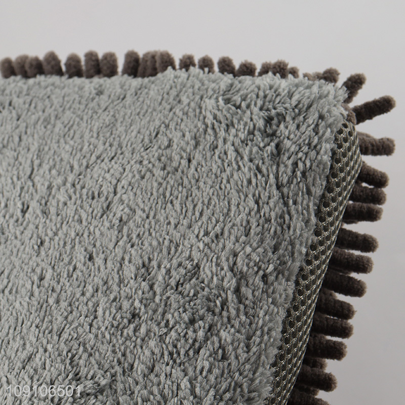 Factory Supply Chenille Car Wash Mitt Double Sided Car Washing Mitt