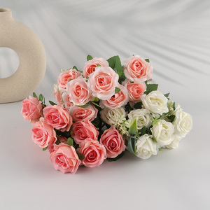 High Quality Artificial Rose Flower Bouquet Fake Flower for Home Decor