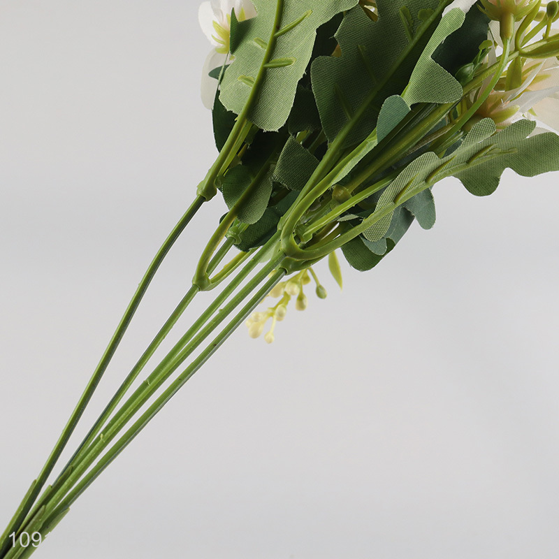 Hot Selling Artificial Flower Bouquet Fake Flower for Patio Decor