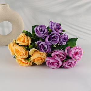 Wholesale Artificial Rose Flower Fake Flower for Home Office Wedding Decor