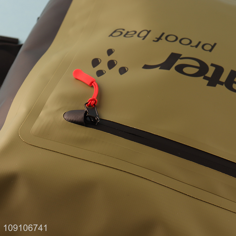 High Quality 25L Waterproof Dry Bag 500D PVC Mesh Dry Bag Bakcpack for Kayaking