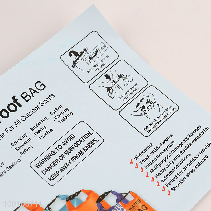 Wholesale 2L Waterproof Dry Bag with Phone Pouch for Kayaking Rafting Boating