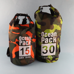 Factory Supply 15 30L Waterproof Dry Bag PVC Dry Bag Backpack for Surfing