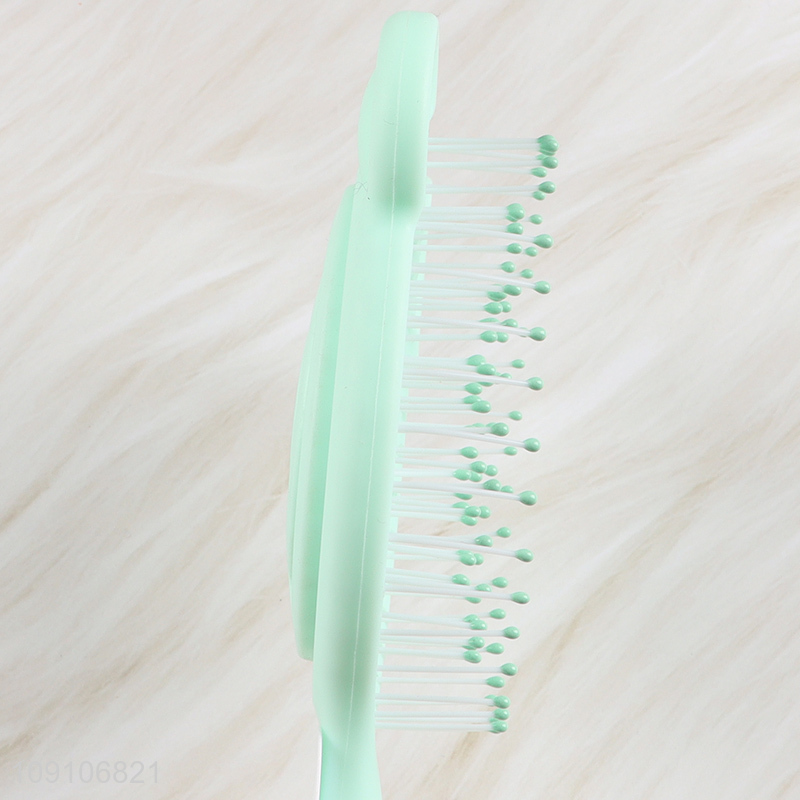 Hot selling anti-static hollow wide teeth hair comb hair brush