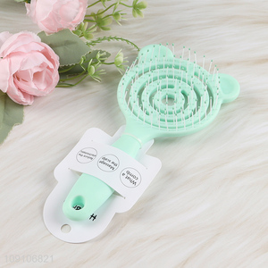 Hot selling anti-static hollow wide teeth hair comb hair brush