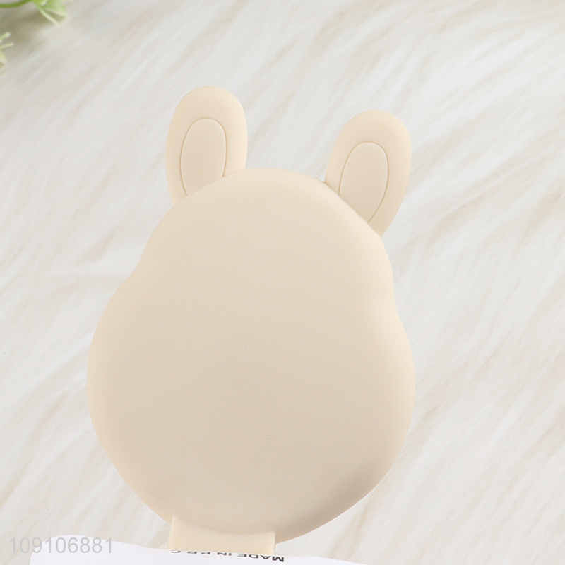 Yiwu market portable folding hair comb hair brush with makeup mirror