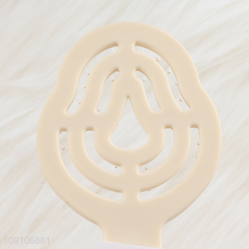 Yiwu market portable folding hair comb hair brush with makeup mirror