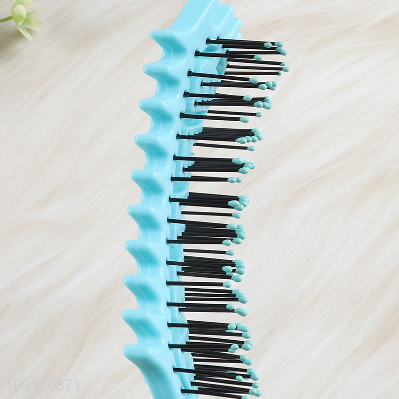 Best selling anti-static wide teeth massage hair comb hair brush