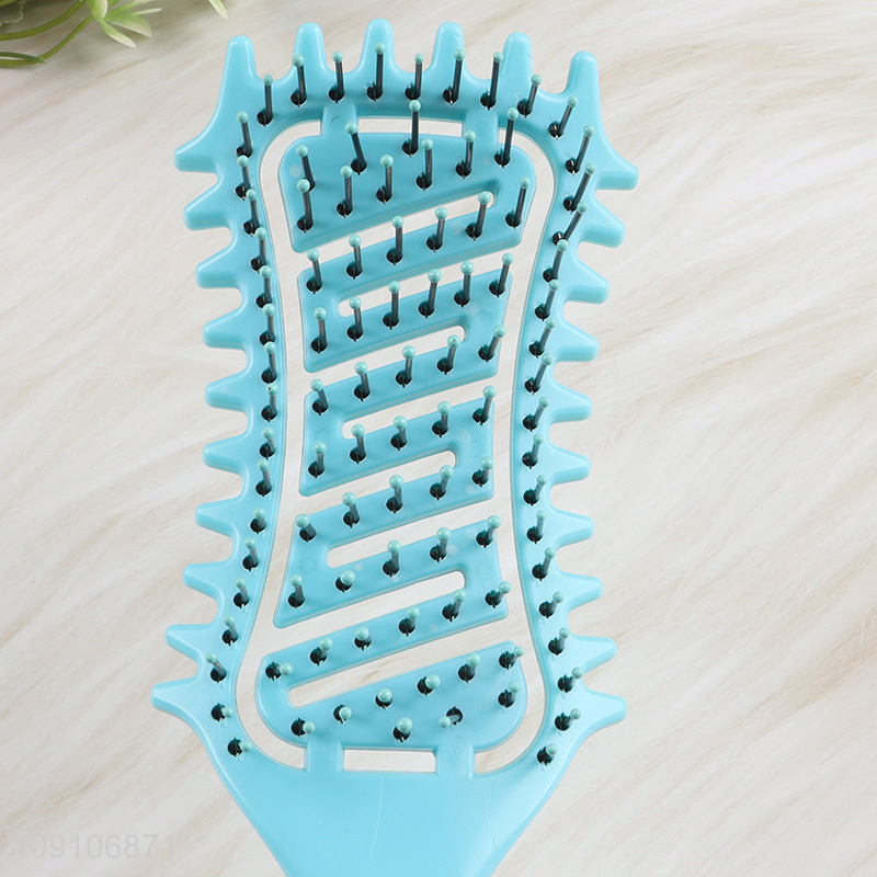 Best selling anti-static wide teeth massage hair comb hair brush