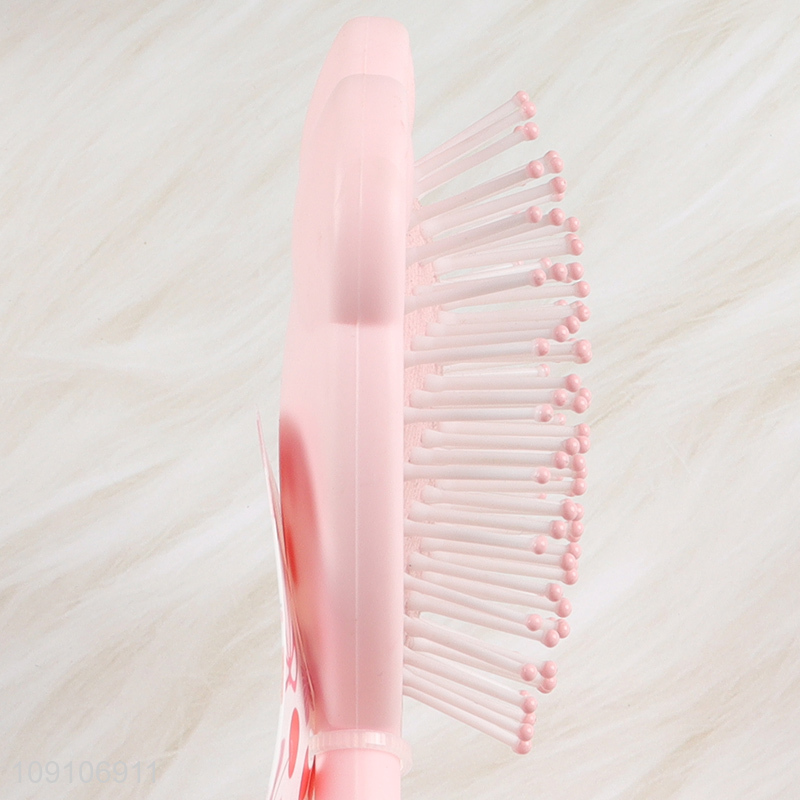 Top products pink professional wide teeth massage hair comb hair brush