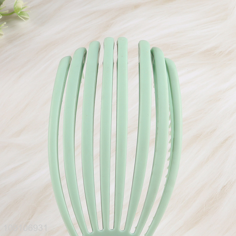 Hot products green professional anti-static hair comb hair brush for sale