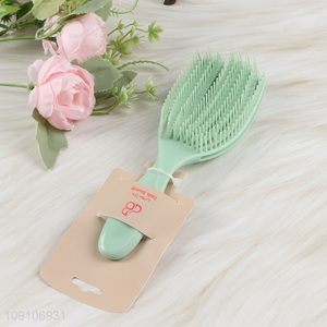 Hot products green professional anti-static hair comb hair brush for sale