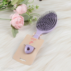Popular products purple anti-static wide teeth hair comb hair brush