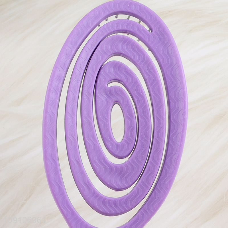 China wholesale purple wide teeth hair comb hair brush for hair salon tool