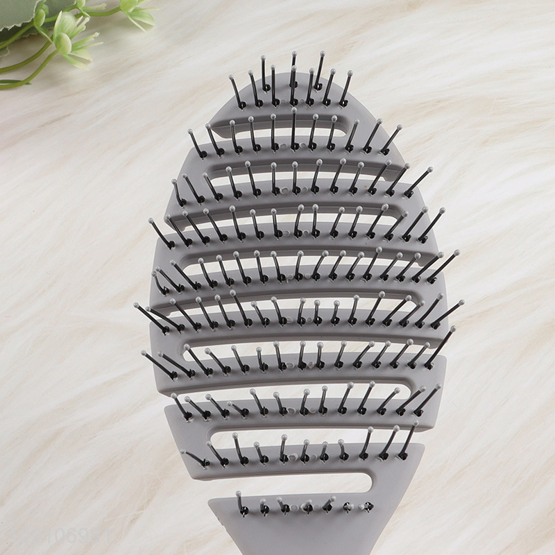 New product anti-static wide teeth plastic hair comb hair brush for sale