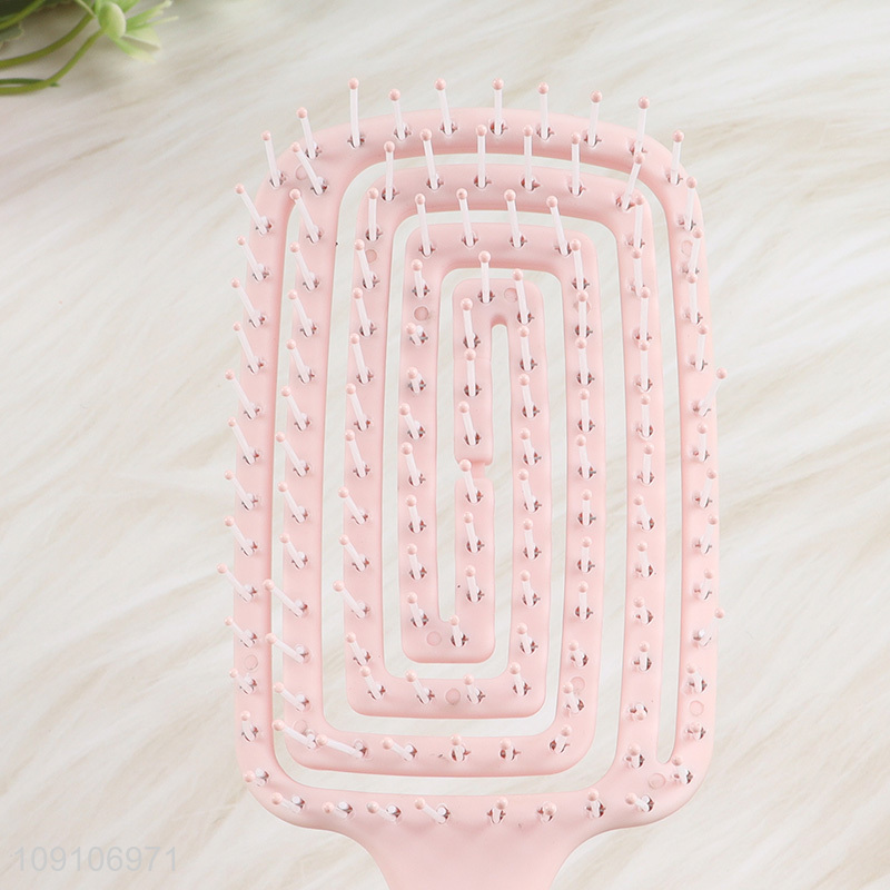 China products pink professional anti-static hair comb hair brush