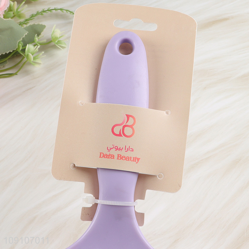 China products purple wide teeth massage hair comb hair brush