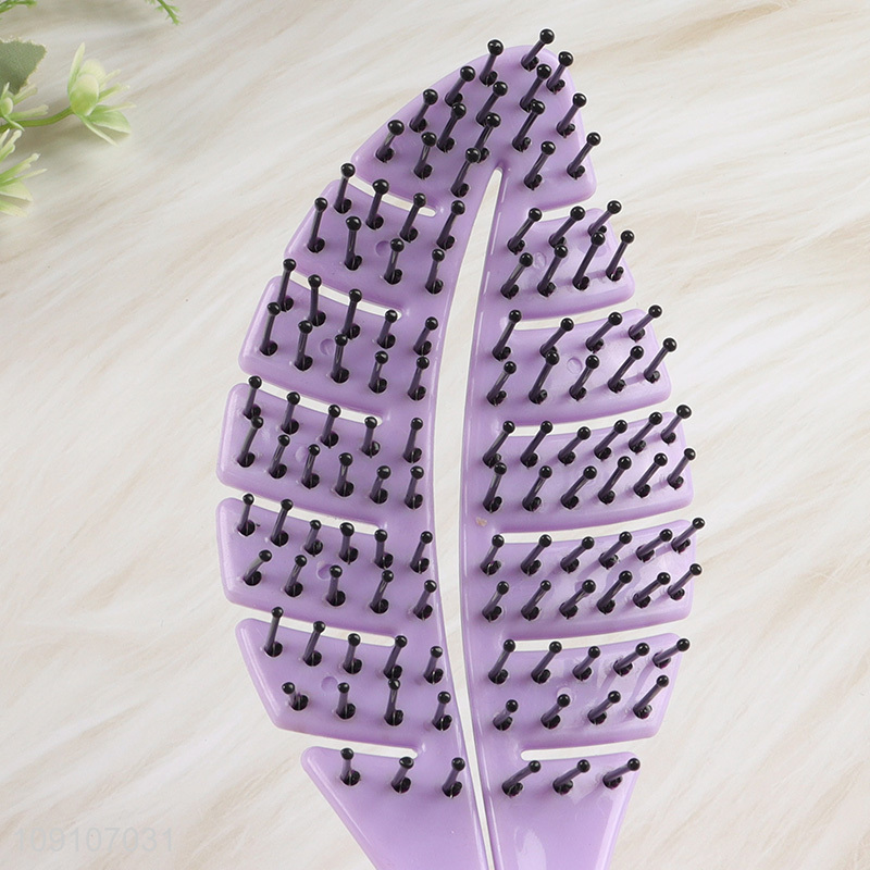 New product leaves shape anti-static hair comb hair brush