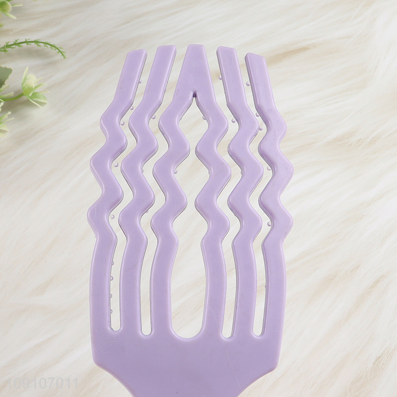 China products purple wide teeth massage hair comb hair brush