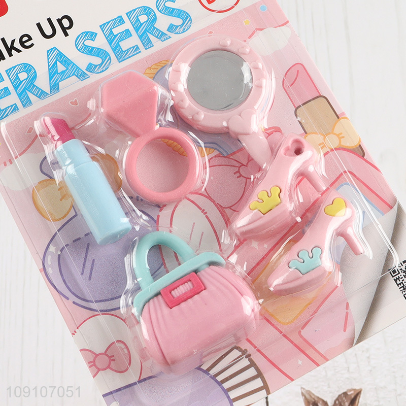 Best selling students school stationery eraser set wholesale