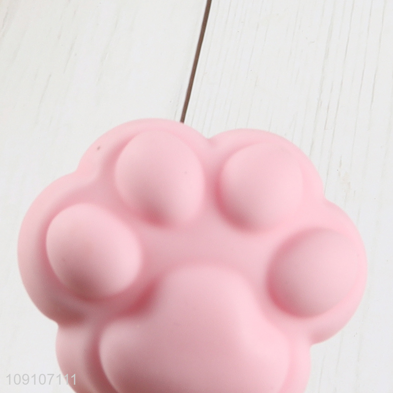 China supplier cat paw shape tpr squeeze toys stress relief toys