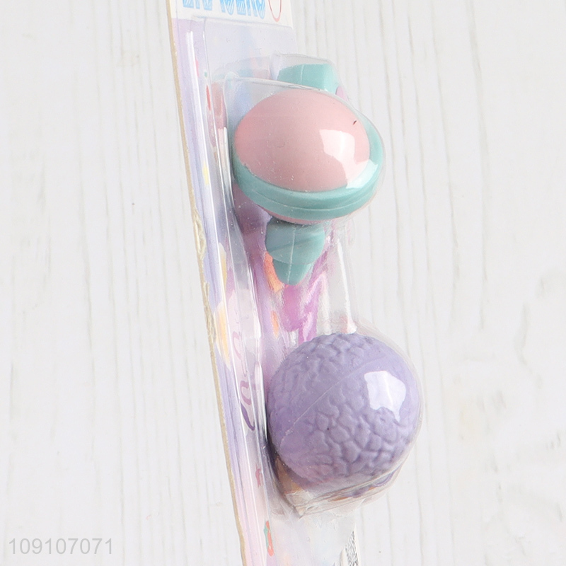 China factory dessert series students stationery eraser set