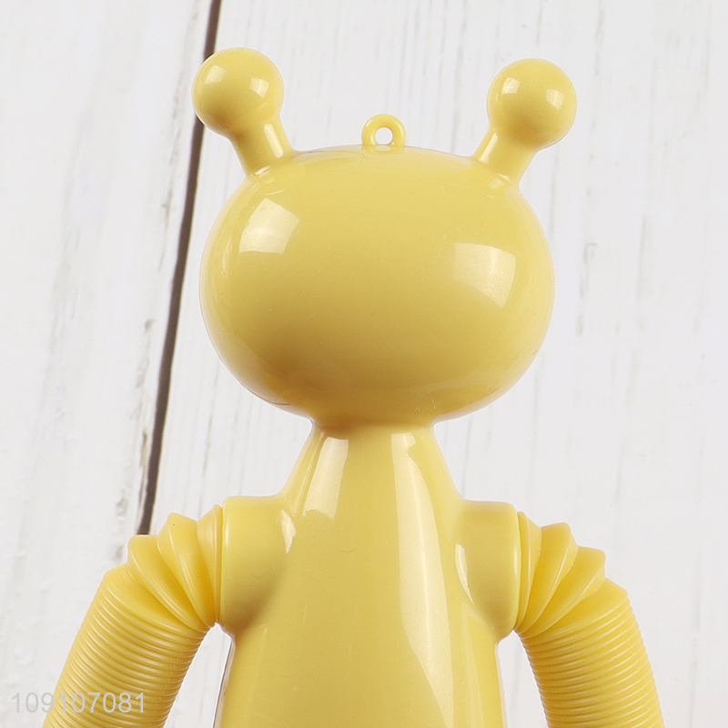 Factory price telescopic pop tube robot kids decompression spring fidget toy