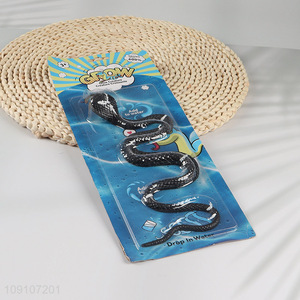 Hot products black snake shape water growing toys for kids
