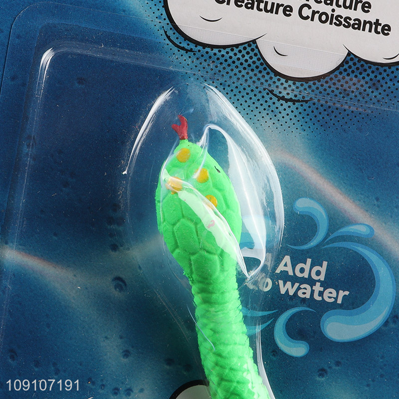 Popular products multicolor snake shape water growing toys for children