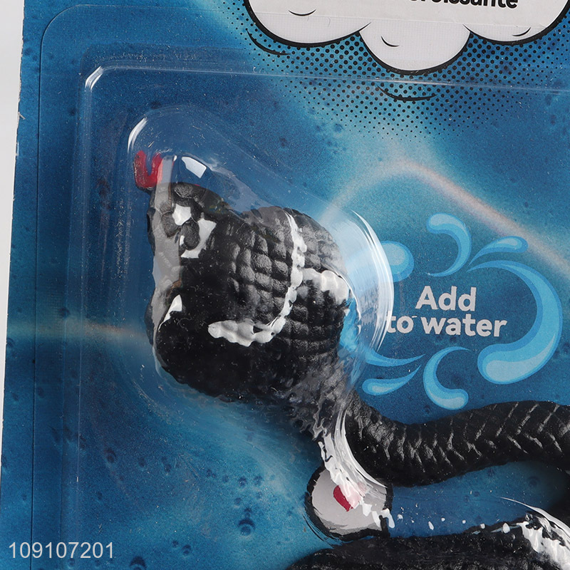 Hot products black snake shape water growing toys for kids