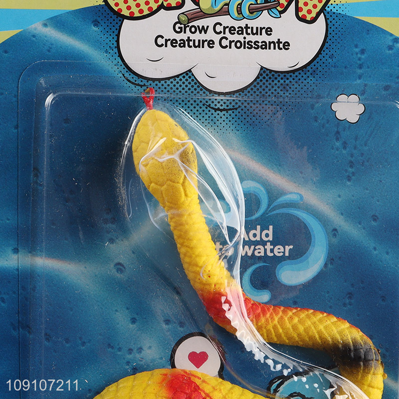 Good quality snake shape children water growing toys for sale