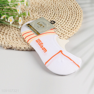 Most popular white breathable polyester ladies invisible boat stockings