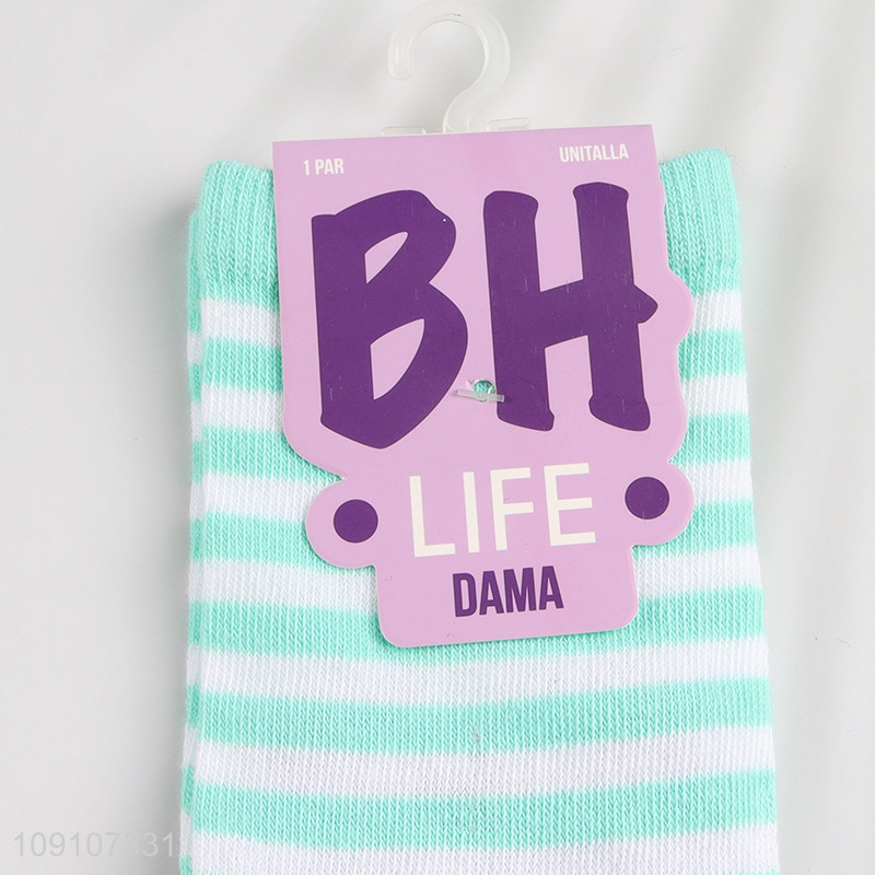 Factory price cartoon cat breathable polyester children socks