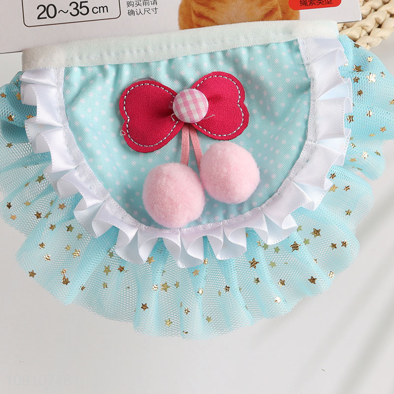 Top quality cute dog cat fashionable pet saliva towel for sale