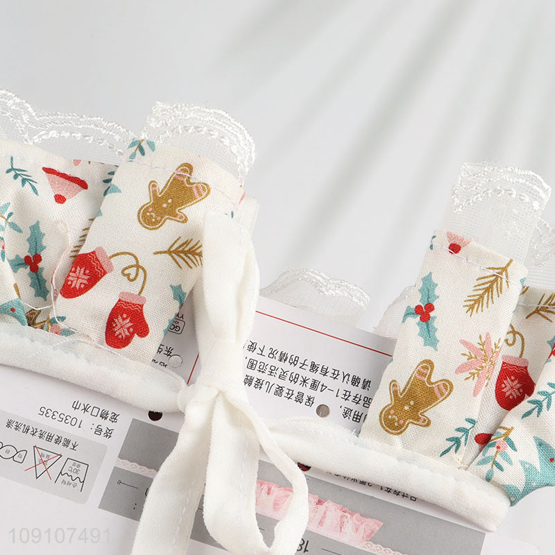 Yiuw market christmas style fashionable pet saliva towel for sale