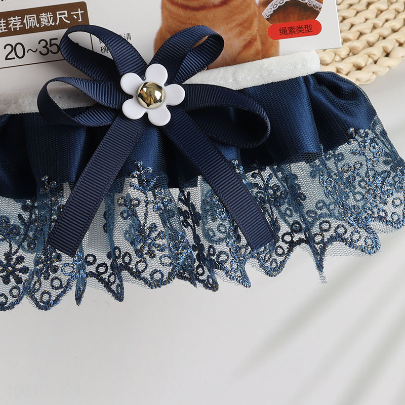 New arrival pet supplies lace pet saliva towel for sale
