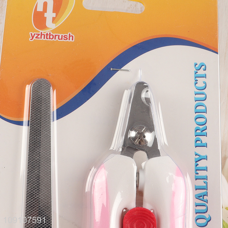 Top selling 2pcs pet nail clipper pet nail file set pet grooming tool set