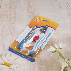 Hot items 2pcs professional pet nail clipper pet nail file set