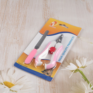Top selling 2pcs pet nail clipper pet nail file set pet grooming tool set