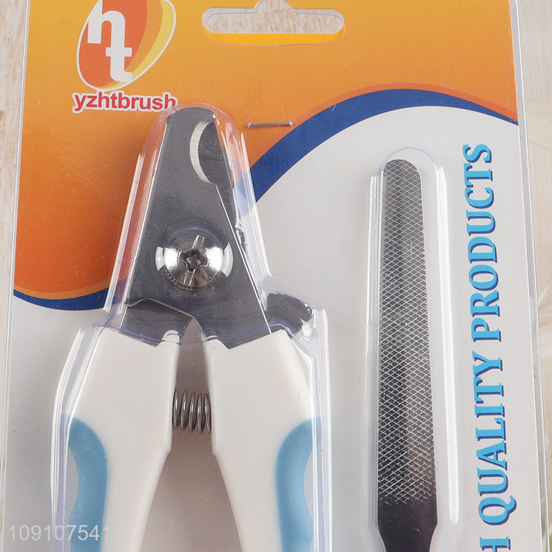 Yiwu market professional pet grooming tool pet nail clipper pet nail file set