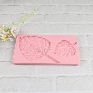 China factory leaves shape silicone fondant mold for cake decorating tool