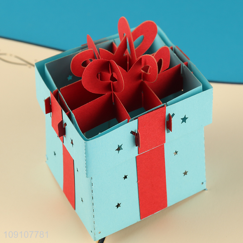 New Product 3D Greeting Card Gift Box Pop Up Card Birthday Card