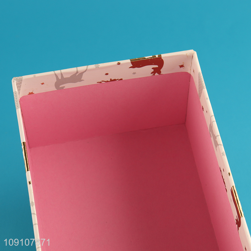 High Quality 3 Pack Cardboard Gift Boxes Christmas Gif Boxes Set