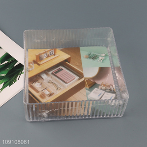 Factory Price Clear Plastic Drawer Organizer Tray Plastic Storage Bin